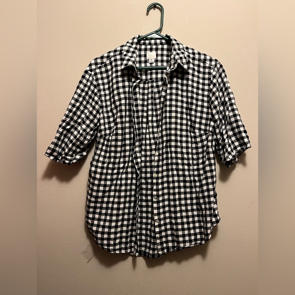 A New Day . - checkered gingham shirt​